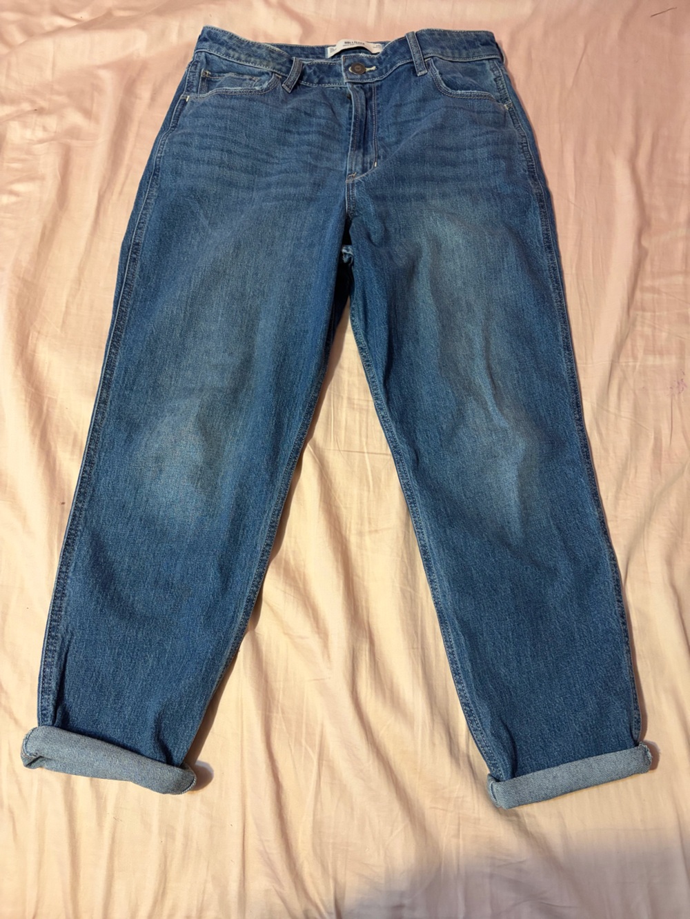Hollister High-Rise Blue Mom Jeans